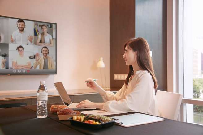 台北寒舍艾美酒店即日起推出「客房会议室」日租专案。（台北寒舍艾美酒店提供）