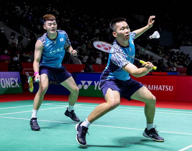 李洋（右）、王齊麟晉級到印尼羽球大師賽男雙8強。（Badminton Photo提供）