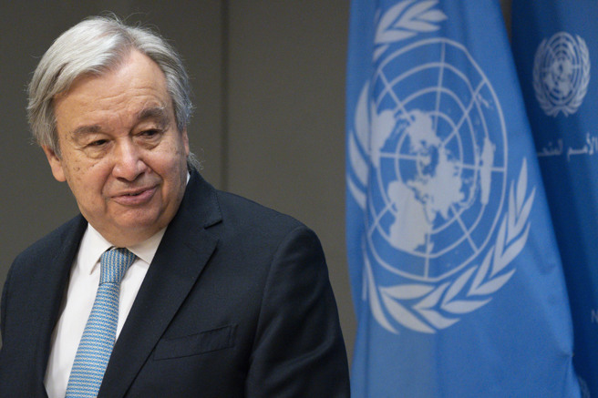 联合国秘书长古特瑞斯（Antonio Guterres）。(图／美联社)