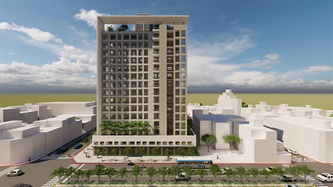 桃园市内坜第三市场公办都更案将办第4次招商，图为完工模拟图。（住宅发展处提供／蔡明亘桃园传真）