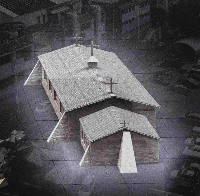 台湾第一座天主教堂「诸圣教堂」在基隆和平岛出土，10日起对公眾开放，基隆市文化局透过增扩实境（AR）等互动数位科技，呈现考古资料推定的教堂外貌。（基隆市文化局提供） 