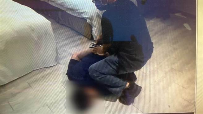 台南警方循线在新北市某汽车旅馆逮捕林姓男子。（警方提供／曹婷婷台南传真）