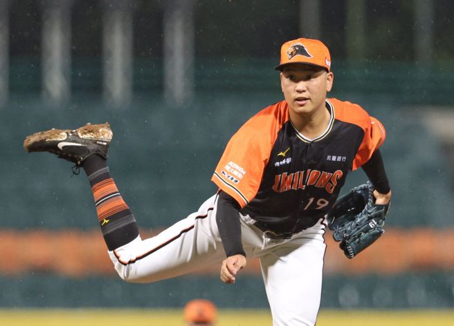 统一狮投手古林睿炀。（资料照，统一狮提供）