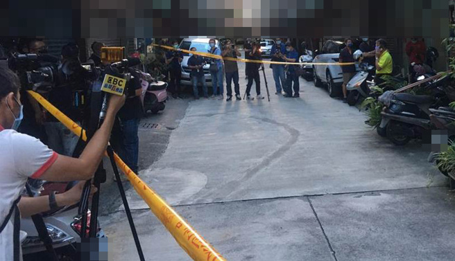 警方封锁现场。（崔正纲摄）