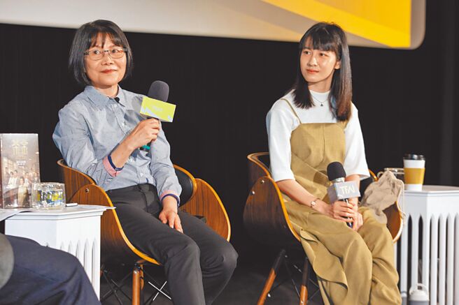 《茶金》製作人徐青雲（左）跟女主角連俞涵今年5月出席講座分享心得。（國家電影及視聽文化中心提供）