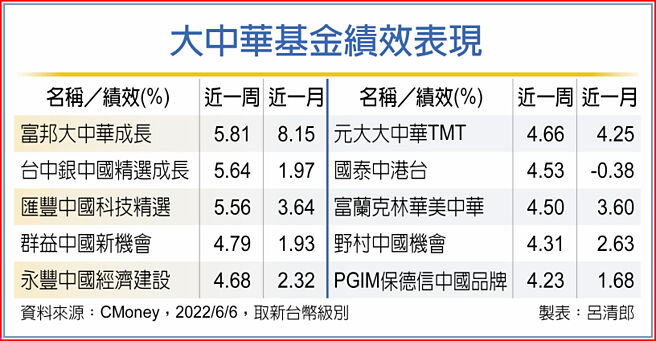 大中华基金绩效表现
