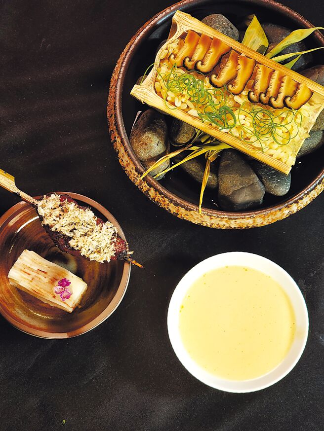 〈竹地鸡．越光米．竹笋〉图／姚舜