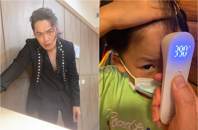 黄镫辉2个儿子回去老婆萁萁位于高雄的娘家，不但双双确诊，还传染给小孩的外婆跟舅舅。(取材自黄镫辉脸书、萁萁的黄三宝脸书)