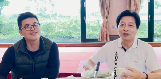 前立委鄭寶清（右）、陳睿生議員（左）。（取自鄭寶清臉書）