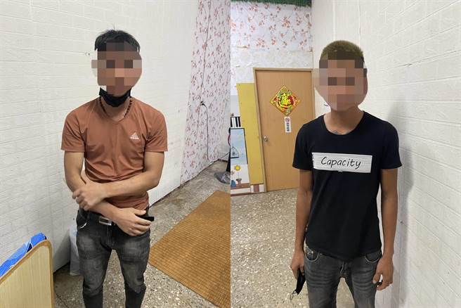 日前龙井区发生27岁陈姓女骑士惨遭逃逸移工驾驶休旅车闯红灯后撞成重伤昏迷，车上6人弃车逃跑，包含驾驶在内的4名移工当天随即落网，警方昨天下午再将逃到彰化芳苑乡藏匿的另2人逮回。（警方提供／谢琼云台中传真）