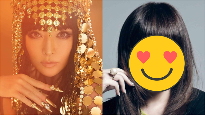 滨崎步撞脸台湾星座国师唐绮阳。(图/唐绮阳脸书)