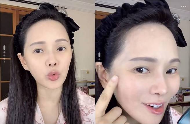 伊能靜大方露白髮。（圖／取材自伊能靜小紅書）