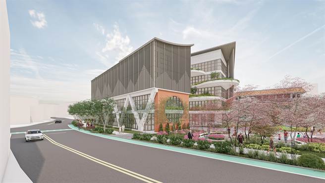 台中市雾峰区联合行政中心预定地位在现有区公所建物后方停车场，将兴建地上5层、地下2层，工程总经费5.3亿元，今年年底前即将动工。（民政局提供／谢琼云台中传真）