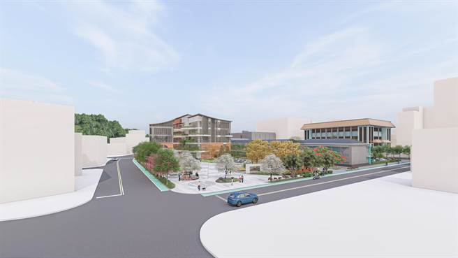 台中市雾峰区联合行政中心预定地位在现有区公所建物后方停车场，将兴建地上5层、地下2层，工程总经费5.3亿元，今年年底前即将动工。（民政局提供／谢琼云台中传真）