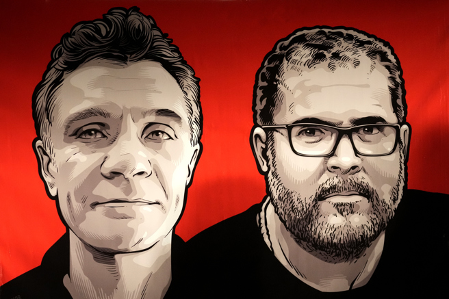 图左为菲力普斯（Dom Phillips）。(图／美联社)