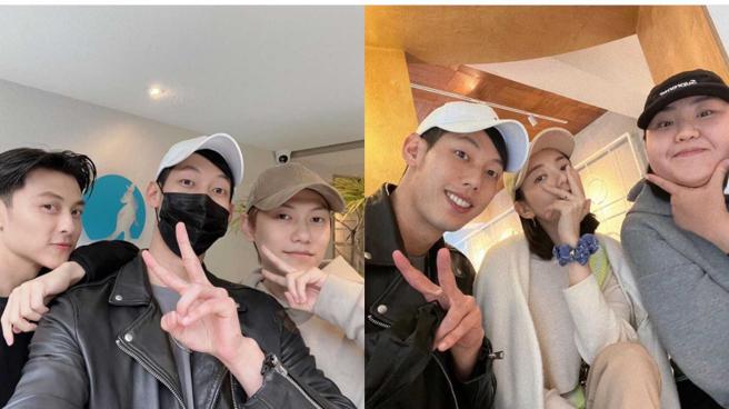 有眼尖的网友发现郭雪芙与王子明明在同天去好友Andy（中）开的知名早午餐店，却刻意不同框，不像是好朋友会做的事。（图／取自andyrinIG）