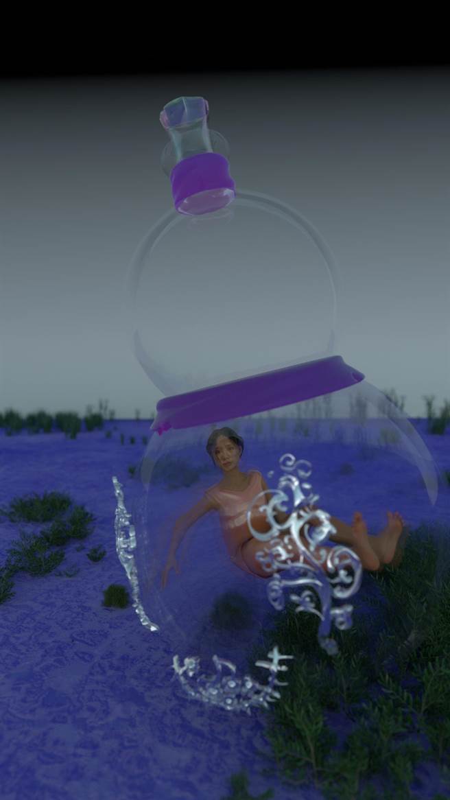 台湾电艺术家veeeky（本名：吴维佳）作品《北冥姣丽》，将登世界知名的Sónar前卫电子音乐节。（文化部提供）