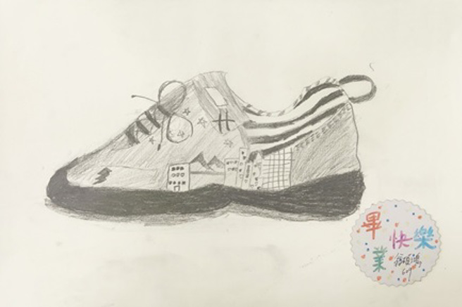 畢業生翁碩鴻作品(圖/東門國小提供)