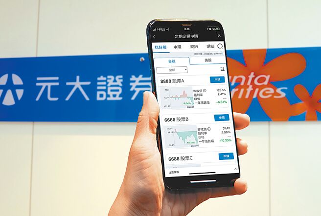 元大证券推出台股定期定额日日扣，可自由选择扣款日期。图／元大证券提供