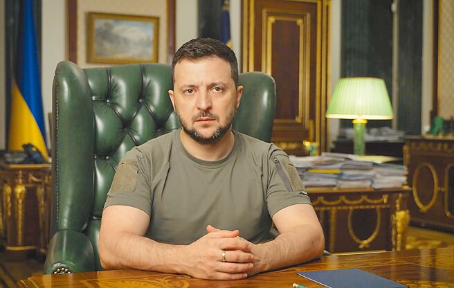 乌克兰总统泽伦斯基被问及台海议题时谨慎地表示，应以外交手段解决纷争。（摘自乌克兰总统府官网）