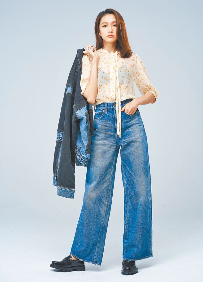 林意箴好强不服输，在演艺事业闯出一片天，穿CELINE丹寧牛仔装，展现帅气的一面。（JOJ PHOTO摄，图片企画／中时时尚）