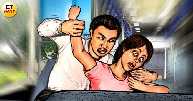 北部1名16岁女学生2月间吞药送医，爆出她多次遭校车司机性骚扰，父亲痛心爱女受辱，愤而向司机提告。（示意图／本刊绘图组）