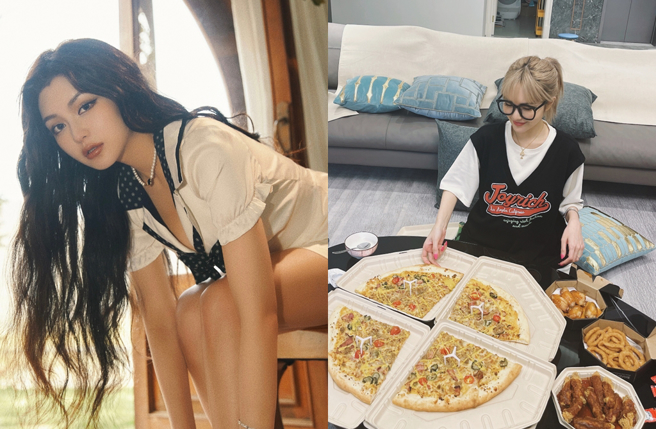 周扬青在微博时常分享高热量美食，被质疑是在立吃不胖的人设，她对此做出回应。（图／微博）