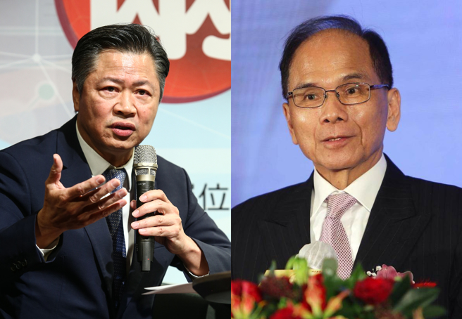 立法院长游锡堃（右）与国际专家赖岳谦（左）。（示意图 / 本报资料照合成）