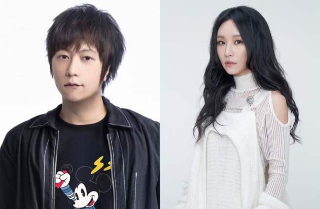 女歌手法蘭（右）點外送遇到阿信（左），訝異的同時不忘給小費。（圖／相映音樂提供、五月天 阿信facebook）