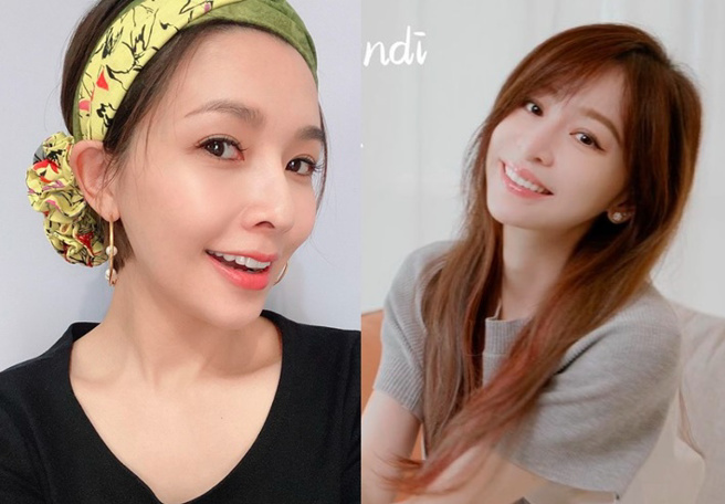 吴婉君(左)致敬大她1岁、近日翻红的王心凌(右)，隔空合唱《当你》罕见开嗓。（图／取自两人IG）