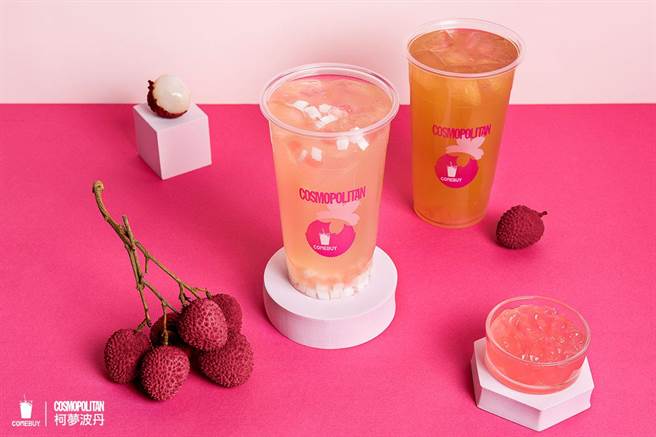 COMEBUY 柯梦荔枝玉露（左）原价65元，合作价55元；柯梦玉荷冰绿（右）原价60元，合作价50元。（COMEBUY提供）