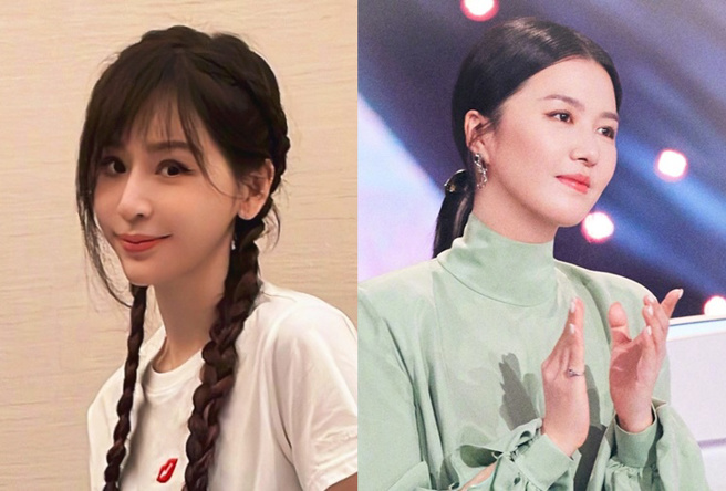 王心凌(左)在《浪姐3》与唱将谭维维(右)搭檔，偶像魅力与铁肺钢嗓相得益彰。（图／取自两人微博）