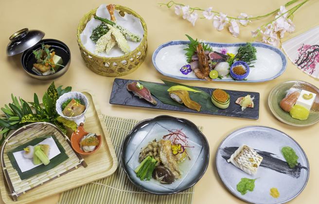 「经典日式假期」专案房客能大啖每人价值1380元+10%的舞馔日式料理心舞会席，再加赠每人温清酒1壶。（宜兰绿舞国际观光饭店提供）