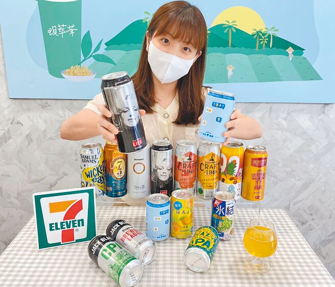7-11推「國際啤酒節」活動，活動期間指定品項任選3件79折。（7-11提供）飲酒勿過量 喝酒找代駕