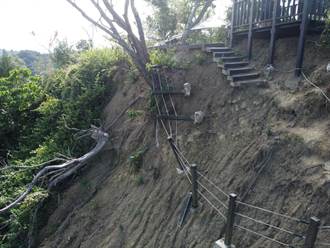 新田登山3號步道邊坡坍塌 觀旅局：6月下旬開工年底竣工