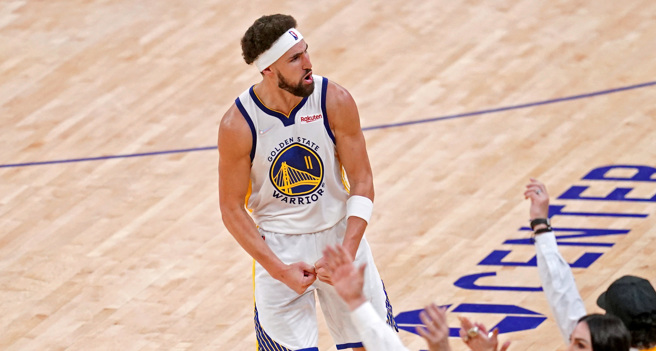 勇士主场抓到假冒汤普生的人入场练球/此照片为本尊(路透社资料照)