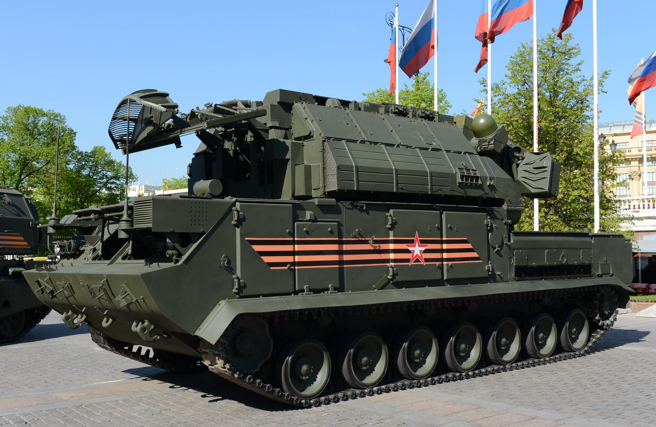 俄罗斯「道尔」（Tor）-M2U防空飞弹战车的资料照。（达志影像/Shutterstock）