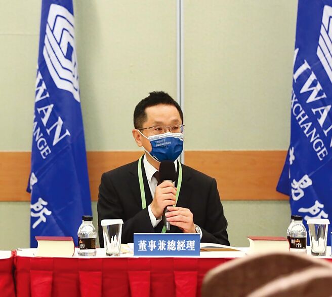 证交所总经理简立忠出席股东会做营业报告。图／证交所提供