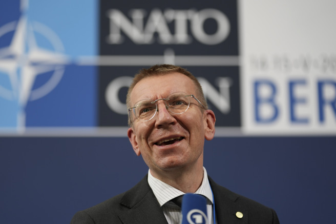 拉脫維亞外交部長林克維奇斯拉（Edgars Rinkēvičs）（圖/美聯社）