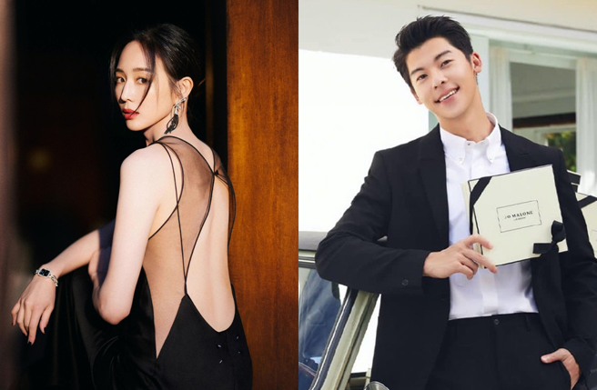 張鈞甯（左）被媒體拍到和許光漢（右）一起用餐。（圖／微博）