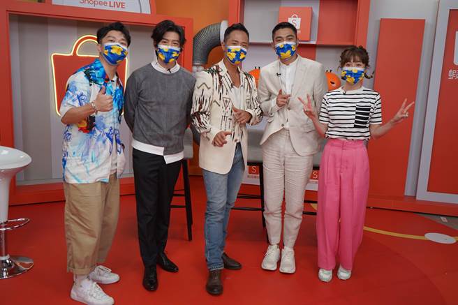 虾皮直播节目《虾皮娱乐线》邀请本届「台北电影奖」入围最佳男配角的莫子仪、潘纲大和高英轩作客。（虾皮提供）