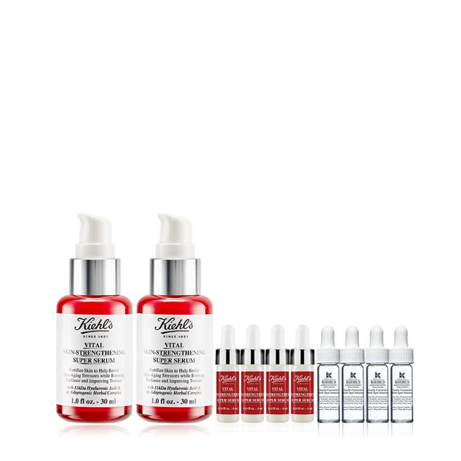 新光三越KIEHL’S小红瓶精华买2送8，特价4400元 ，63折，全台独家。（新光三越提供）