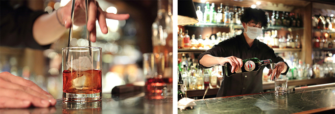 马沙里斯的调酒在高雄颇有名气，调酒师以精湛手法制作以威士忌、琴酒等基酒的风格特调，一些调酒以爵士曲目命名，更增添想像空间（未成年请勿饮酒，酒后请勿开车）。(摄影/Carter)
