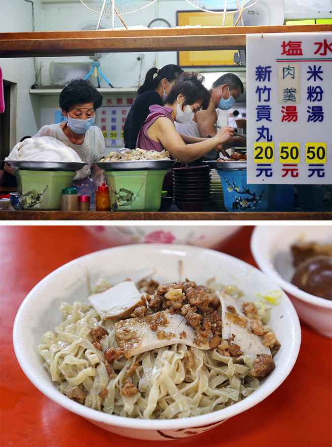 陈其迈市长推荐的阿万意麵，是三民市场内老字号的美食。店里一汤匙猪油、一汤匙蒜泥、一汤匙肉燥的黄金比例让他讚不绝口。 (摄影/Carter)