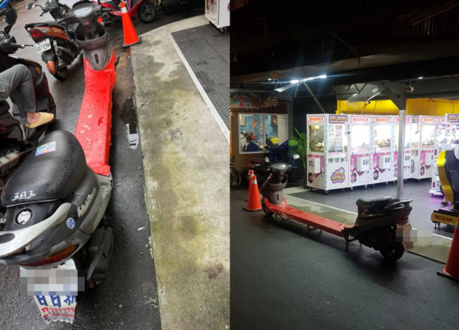 路上有辆超机睛车机出没。吸引网友纷纷讨论，不过有疑似在地人则认为「这辆车根本是路霸」。（翻摄自爆废公社公开版）