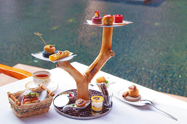 北投丽禧温泉酒店推出「春夏一日游专案」，享受90分钟独立汤屋与2客丽禧下午茶，专案价双人3050元起。（北投丽禧温泉酒店提供）