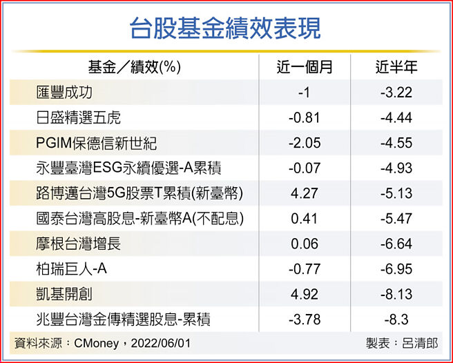 台股基金绩效表现