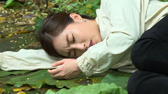 張家瑋跌落山坡遭毛毛蟲攻擊。（民視提供）