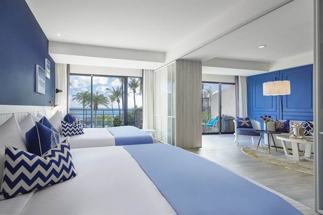 垦丁凯撒大饭店大规模整修计画，客房全面迎来崭新风貌。（凯撒提供）