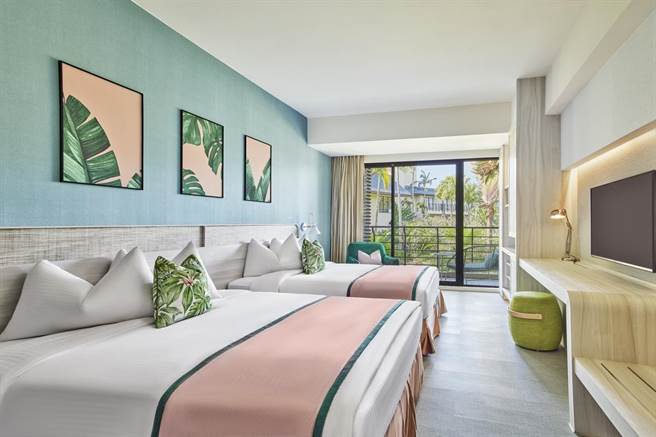 垦丁凯撒大饭店大规模整修计画，客房全面迎来崭新风貌。（凯撒提供）